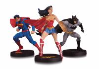 DC DESIGNER SERIES RESIN STATUE 3-PACK SUPERMAN, WONDER WOMAN, BATMAN by Jim Lee 2018  [DC COMICS]