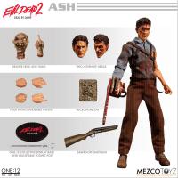ONE-12 COLLECTIVE ARTICULATED ACTION FIGURES EVIL DEAD 2: ASH WILLIAMS   [MEZCO]
