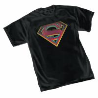 DC HEROES SUPERMAN STRESS SYMBOL T/S XL    [DC COMICS]