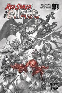 RED SONJA AGE OF CHAOS #1 40 COPY QUAH HELL RED INCV  1  [DYNAMITE]