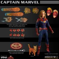 ONE-12 COLLECTIVE ARTICULATED MARVEL ACTION FIGURES CAPTAIN MARVEL   [MEZCO]