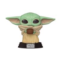 POP! STAR WARS THE MANDALORIAN VINYL FIGURE THE CHILD with Cup   [FUNKO]