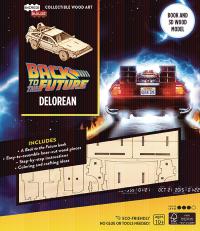 INCREDIBUILDS BACK TO THE FUTURE DELOREAN 3D WOOD MODEL (C:    [INSIGHT EDITIONS]