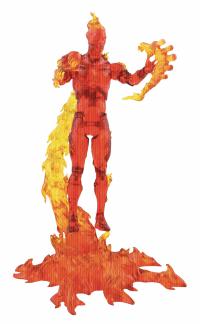 MARVEL SELECT COLLECTOR ACTION FIGURE HUMAN TORCH   [DIAMOND SELECT]